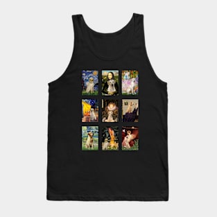 Yellow Labrador Composite of Adapted Masterpieces Tank Top